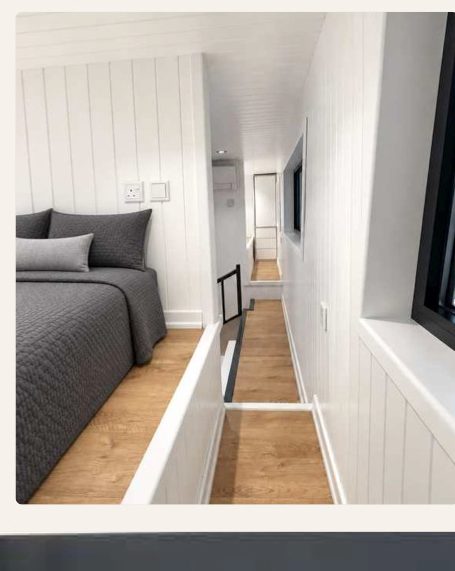 Silva – Bett mit Blick in den Wohnraum